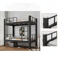 Metal Bunk Bed Heavy Duty Bunk Bed Frame Sturdy Furniture for Roommates, Employees, Dormitory, Shared Bedroom, Employee Housing