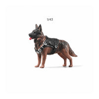 Small-Scale German Canine Figure with Harness Detailed Miniature German Canine Collectible Dog Figure Long-Lasting for Collectors
