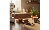 Coffee Machine Stand Solid Wood Espresso Tamper Organizer Portafilter Holder Distributor Station Durable Design Suitable for Home Coffee Bar Cafe Setup Office Brewing Gift Giving