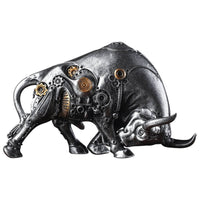 Mechanical Bull Figurine Industrial Ornament Versatile for Desk