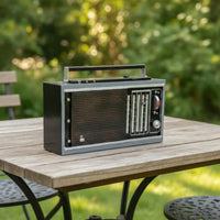 Radio Ornament with Handle Vintage-Style Radio Decoration Decorative for Studio