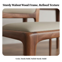 Leather-Upholstered Armchair Sturdy Wood Frame Upholstered Side Chair Minimalist Design Ergonomic Armrests for Homeowners