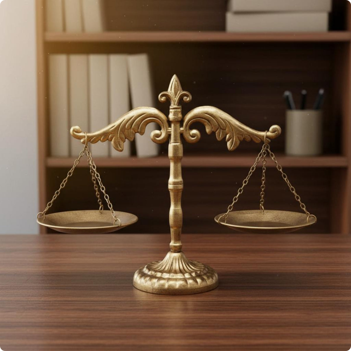 Justice Scale Decor Desk Display Decorative Scale Gold Color for Wedding