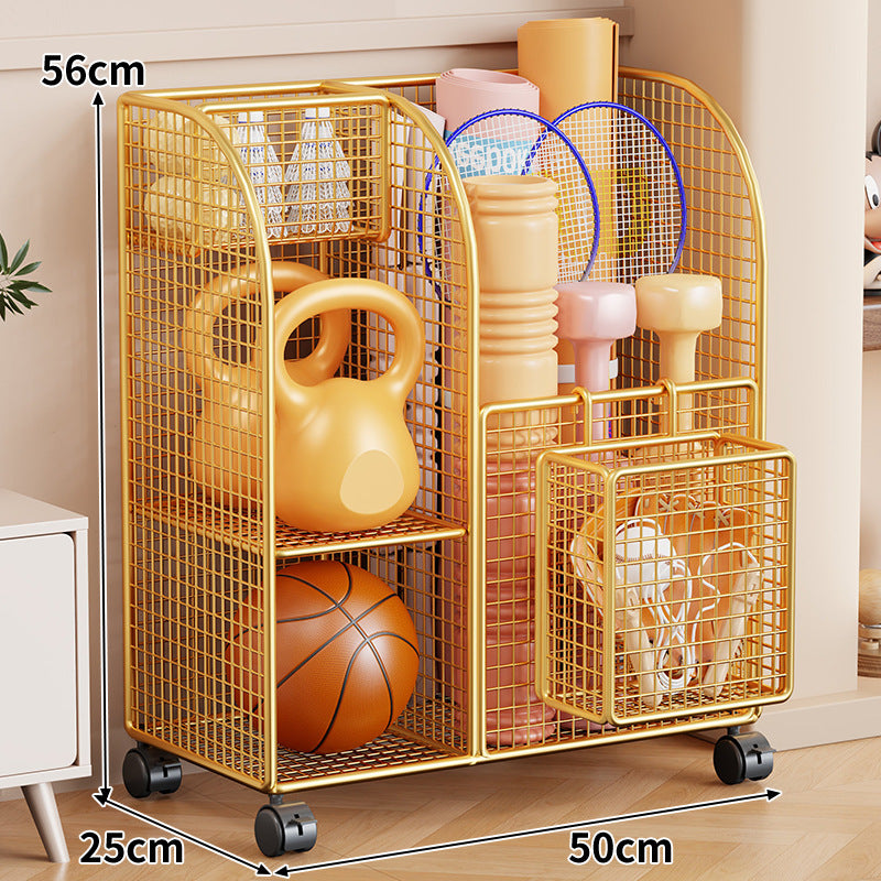 Gold / with Wheels Basket