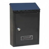 Metal Mailbox Weather Resistant Outdoor Mailbox Key Lock Letter Box for Villa Owners, Gate, Front Porch
