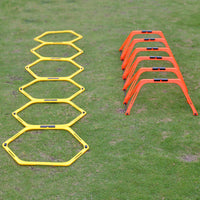 Foldable Hexagonal Training Rings for Soccer, Portable