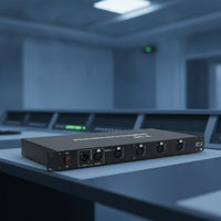 DMX512 Signal Splitter Amplifier Distributor DMX512 Signal Splitter Amplifier Rackmount Slimline for Lighting Technicians