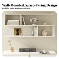 Floating Storage Cubes Space-Saving Wall Cabinet long-lasting Construction for Adults