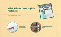 Silicone Door Handle Cover, Collision Protector, bump Absorbing, Universal Fit, Suitable for Bathroom, Bedroom, Kitchen