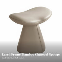 Saddle Seat Vanity Stool Comfortable Cushion Saddle-Shaped Stool for Living Room