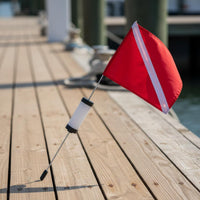 Diver down Flag Buoy Weighted Base Diver down Flag Buoyant for Lake, Divers