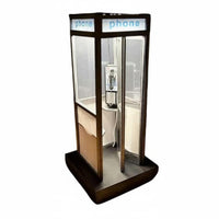 Phone Booth Lamp Nostalgic Enchantment Vintage Telephone Booth Light Vintage Phone Box Lamp Small Size Decorative Lighting