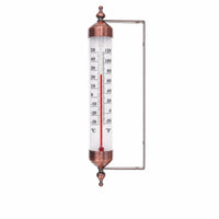 Thermometer with Mounting Bracket Bronze Effect for Yard, Gardeners