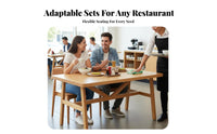 Economical 4-Person Canteen Table with Chairs long-lasting Construction Commercial Furniture Easy to Clean Restaurant Seating Sturdy Frame for Cafe Proprietors, Business Owners, event space Managers, Fast Food Shops, Restaurants, Cafeterias, Cafes