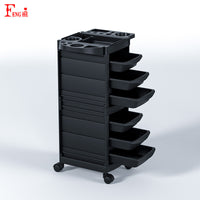 6-Tier Salon Trolley with Hair Dryer Holder