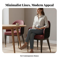 Upholstered Shell Chair Modern Design Seating Furniture Soft Upholstery Thickly Cushioned for Homeowners, Adults