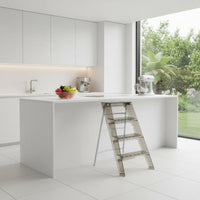 Folding Step Ladder Portable Acrylic Folding Stool No Assembly for Kitchen