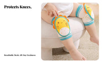 Shock-Absorbing Baby Crawling Knee Pads Breathable Material Anti-Slip Toddler Kneepads Lightweight & Flexible for Toddlers, Playtime