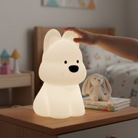 West Highland Cartoon Decompression Silicone Pat Light Night Light