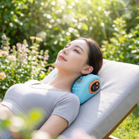Ergonomic Neck Massage Pillow Vibrating Neck Massager Pillow Compact for Travel