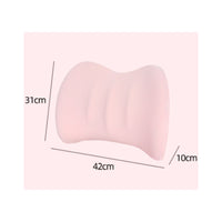 Memory Foam Cushion Rounded Edge Memory Foam Back Pillow Sleek Cover