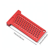 Perforated Woodworking T-Shaped Ruler Ruler Laser Engraved Precision Marking T Rule Long-Lasting Scriber Marking Line Ruler Sturdy for Carpenters