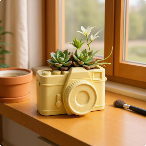Succulent Planter Polished Finish Resin Planter Molded
