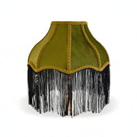 Lampshade Cover with Tassel Fringe Decorative for Bedside Tables, Living Rooms