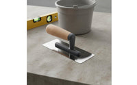 Wear-Resistant Stainless Steel Plastering Trowel Thickened Blade Beech Wood Handle Trowel Long-Lasting Flat Masonry Spreader Provides Even Finish for Plasterers, Construction Workers, DIY Enthusiasts, Home Renovation, Floor Leveling, Tile Setting