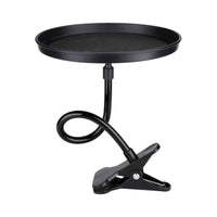 Car Tray with Support Arm Rotating Clamp-on Car Tray Stable for Road Trippers