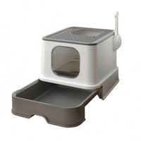 Drawer Style Litter Box Anti-Tracking Pet Supplies Odor Control for Indoor Use