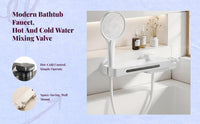 Waterfall Bathtub Faucet, Brass Wall Mount, Modern Valve