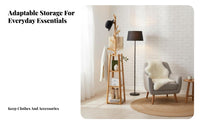 Freestanding Coat Tree Space-Saving Treedesign Coat Rack Stable Base for Bedroom