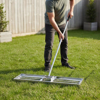 Lawn Leveling Rake Easy to Clean Stainless Steel Level Head Rake Long Handle