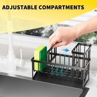Detachable Sponge Rack for Kitchen Sink Edge, Countertop Storage Rack