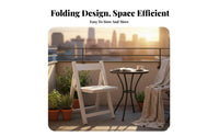 Collapsible Dining Chair Foldable Design Upholstered Folding Chair Space-Saving