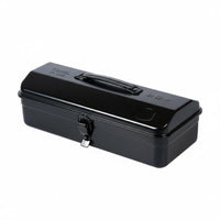 Metal Tool Box Large Capacity Portable Tool Case Foldable Handle for Job Site