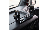 Black CB Radio Mounting Bracket Metal CB Radio Bracket Heavy Duty Steel for Truckers, Drivers, Truck, Dashboard, Center Console