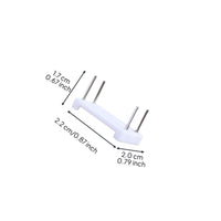 Aluminum hook for secure wall mount
