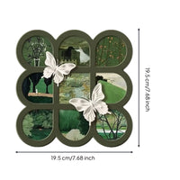 Dimensional Butterfly Tabletop Display Beautiful Butterfly Display Frame Premium Grid Frame with Butterflies Modern for Nightstand