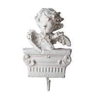 Angel Wall Hook White Cherub Wall Hook Classical for Entryway