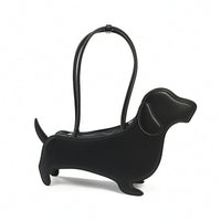 Dachshund Tote Bag Structured Dachshund Bag Faux Leather for Women