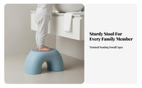 Anti-Slip Feet children's Cartoon Stool Thickened frame young child elevating Rounded Corners Footstool Round Edges for young children, &children, Parents, Bathroom, Playroom, Living Room, Bedroom