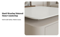 2-Tier Rotating Coffee Table Minimalist Design Rotating double-tiered Table Space-Saving Easy to Clean for residents