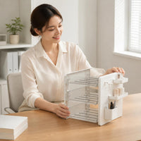 Desktop Pegboard Organizer Accessory Trays Office Organizer Shelf Multi-Layer