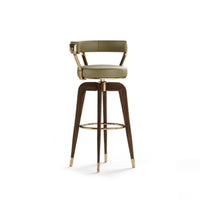 Upholstered Rotating Counter Seatingtool With Spinerest Rotating Highrear Stool Luxury Design Padded Seat for Kitchen Island