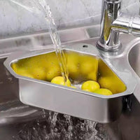 Rapid Draining Triangular Sink Food Catcher Multi-Purpose Corner Sink Strainer Basket