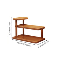 Space-Saving Wooden Desktop Organizer Small Desk Shelf Organizer Sturdy Wooden Desktop Rack Stable for Vanity, Dresser