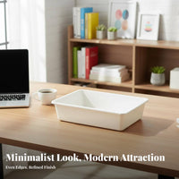 Rectangular Plastic Basket adaptable Household Storage Space-Saving