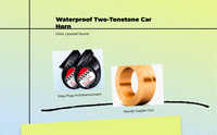 12V Waterproof Car Horn Kit